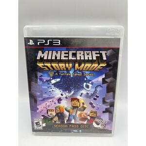 Minecraft: Story Mode Season Pass Disc (Sony PlayStation 3, PS3 2015) - TESTED